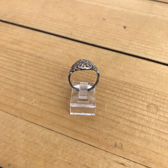 Celtic Infinity Knot Ring Open Weave Design Vintage 90s 875 Silver PAJ Size 5 - Picture 8 of 9